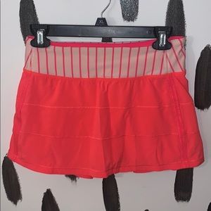 4 regular neon pink Lululemon skirt!